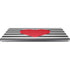 Black And White Striped Heart Universal Laptop 15in (12.2 x 8.8in) Skin